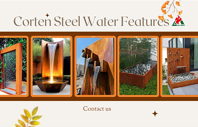 Corten Steel Water Features